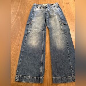 BDG Women’s Relaxed Denim Low Rise Cargo Jeans